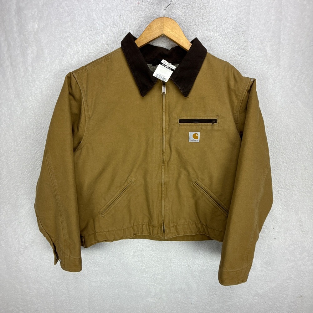Carhartt Detroit Jacket Sherpa Lined Womens XL WJ097 CML Camel Brown‎ NWT NOS